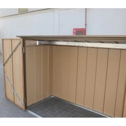 Abri à Vélos En Acier Imitation Bois Monopente 2,05m² + Kit D'ancrage - DURAMAX -Nesling Magasin abri a velos en acier imitation bois monopente 205m kit d ancrage duramax 2