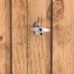 Abri à Vélos En Acier Imitation Bois Monopente 2,05m² + Kit D'ancrage - DURAMAX -Nesling Magasin abri a velos en acier imitation bois monopente 205m kit d ancrage duramax 3