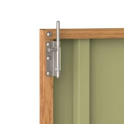 Abri à Vélos En Acier Imitation Bois Monopente 2,05m² + Kit D'ancrage - DURAMAX -Nesling Magasin abri a velos en acier imitation bois monopente 205m kit d ancrage duramax 4