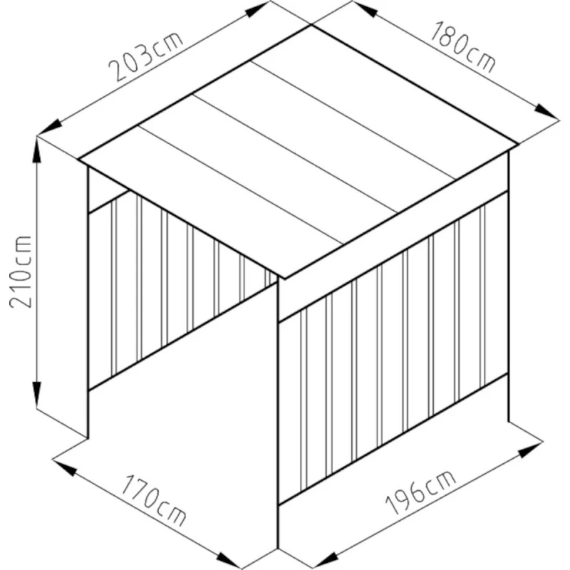 Abri à Vélos En Acier Thermolaqué Gris Anthracite 3,6m² Westmann 8 Abri à Vélos En Acier Thermolaqué Gris Anthracite 3,6m² Westmann – Image 6