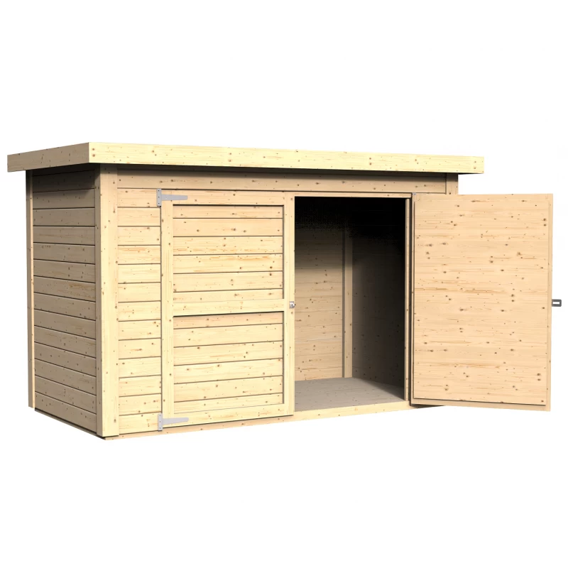 Abri à Vélos En Bois Naturel 2,10m² Cykel + Plancher – Baltic 2 Abri à Vélos En Bois Naturel 2,10m² Cykel + Plancher – Baltic