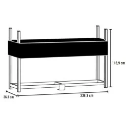 Abri Bûches En Acier Et Polyester 300D Capacité 2m³ Noir - ShelterLogic 7 Abri Bûches En Acier Et Polyester 300D Capacité 2m³ Noir - ShelterLogic -Nesling Magasin abri buches en acier et polyester 300d capacite 2m noir shelterlogic 2
