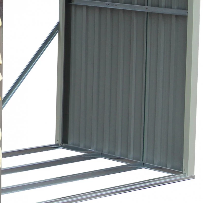 Abri Buches En Métal Anthracite 6 Stères X-metal 5 Abri Buches En Métal Anthracite 6 Stères X-metal – Image 3