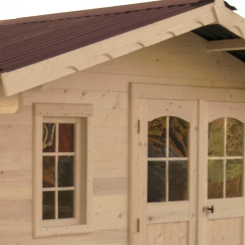 Abri De Jardin 13,09m² – Madriers 42mm Livré Et Monté 8 Abri De Jardin 13,09m² – Madriers 42mm Livré Et Monté – Image 6