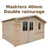 Abri De Jardin 12m² PLUS En Bois 40mm Brut Gardy Shelter 1 Abri De Jardin 12m² PLUS En Bois 40mm Brut Gardy Shelter -Nesling Magasin abri de jardin 12m en bois 40mm brut gardy shelter
