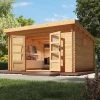 Abri De Jardin 14,97m² En Bois Massif 40mm Trittau 6 – Karibu 2 Abri De Jardin 14,97m² En Bois Massif 40mm Trittau 6 – Karibu -Nesling Magasin abri de jardin 1497m en bois massif 40mm trittau 6 woodfeeling