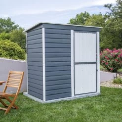 Abri De Jardin 2,35m² Monopente En Acier Galvanisé Anthracite Spacemaker 13 Abri De Jardin 2,35m² Monopente En Acier Galvanisé Anthracite Spacemaker -Nesling Magasin abri de jardin 235m monopente en acier galvanise anthracite spacemaker 5