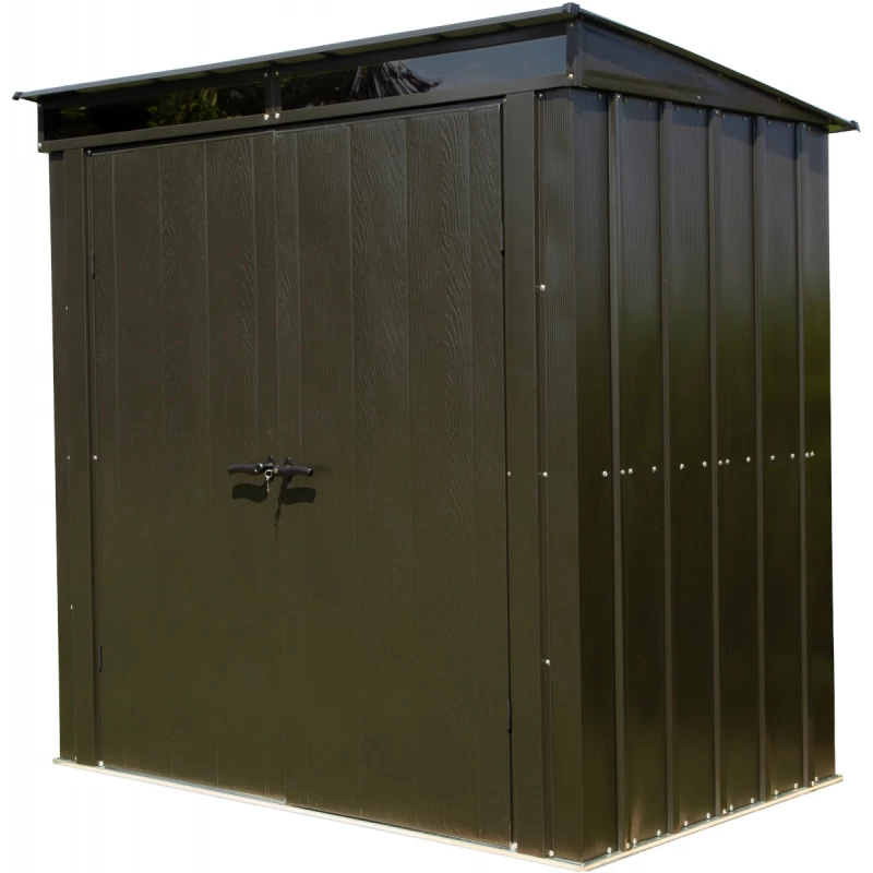 Abri De Jardin 2,55m² Monopente En Acier Galvanisé Noir Avec Toit Skylight Spacemaker 8 Abri De Jardin 2,55m² Monopente En Acier Galvanisé Noir Avec Toit Skylight Spacemaker – Image 6