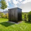 Abri De Jardin 2,7m² Monopente En Acier Galvanisé Noir Onyx Spacemaker -Nesling Magasin abri de jardin 27m monopente en acier galvanise noir onyx spacemaker