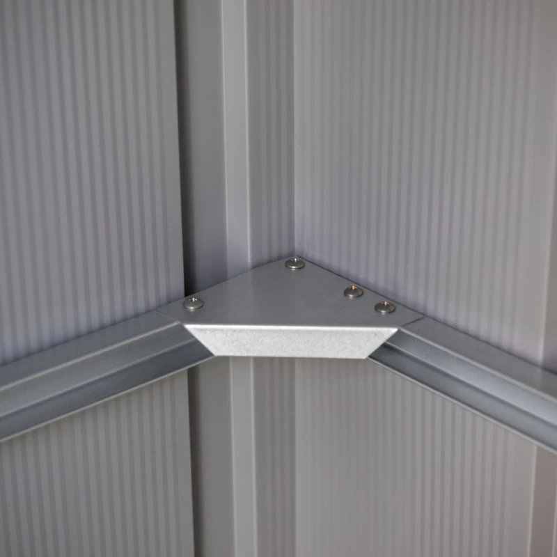 Abri De Jardin 2,7m² Monopente En Acier Galvanisé Noir Onyx Spacemaker 6 Abri De Jardin 2,7m² Monopente En Acier Galvanisé Noir Onyx Spacemaker – Image 4