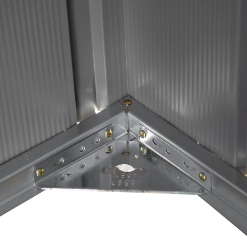 Abri De Jardin 2,7m² Monopente En Acier Galvanisé Noir Onyx Spacemaker 7 Abri De Jardin 2,7m² Monopente En Acier Galvanisé Noir Onyx Spacemaker – Image 5