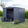 Abri De Jardin 3,65m² Toit Double Pente En Acier Galvanisé Anthracite Spacemaker -Nesling Magasin abri de jardin 365m toit double pente en acier galvanise anthracite spacemaker