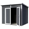Abri De Jardin 4,31m² Skur 4 + Plancher Traité Anthracite Baltic -Nesling Magasin abri de jardin 431m skur 4 plancher traite anthracite baltic