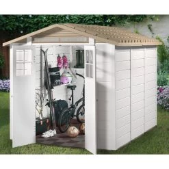 Abri De Jardin 6,03m² En PVC Avec Plancher Evo Tuscany 240 – Garofalo
