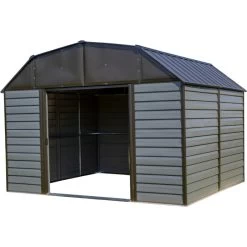 Abri De Jardin 7,8m² à Toit Mansardé En Acier Galvanisé Anthracite Spacemaker 13 Abri De Jardin 7,8m² à Toit Mansardé En Acier Galvanisé Anthracite Spacemaker -Nesling Magasin abri de jardin 78m type hangar en acier galvanise anthracite spacemaker 5