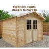 Abri De Jardin 9m² PLUS En Bois 40mm Brut Gardy Shelter -Nesling Magasin abri de jardin 9m plus en bois 40mm brut gardy shelter