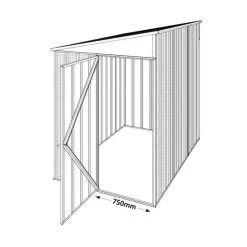 Abri De Jardin Adossé Colorbond Gris Ardoise En Acier Galvanisé 3,39m² EASYSHED 7 Abri De Jardin Adossé Colorbond Gris Ardoise En Acier Galvanisé 3,39m² EASYSHED -Nesling Magasin abri de jardin adosse colorbond gris ardoise en acier galvanise 339m easyshed 2