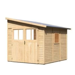 Abri De Jardin Adossé En Bois Certifié 6,23m² Bomlitz 3 - Karibu -Nesling Magasin abri de jardin adosse en bois certifie 623m bomlitz 3 karibu 3