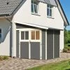 Abri De Jardin Adossé En Bois Gris Terre 4,18m² Bomlitz 2 - Karibu 1 Abri De Jardin Adossé En Bois Gris Terre 4,18m² Bomlitz 2 - Karibu -Nesling Magasin abri de jardin adosse en bois gris terre 418m bomlitz 2 karibu