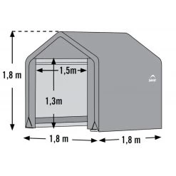 Abri De Jardin Démontable 3,24m² En Acier Et Polyéthylène Gris – Shelter Logic 11 Abri De Jardin Démontable 3,24m² En Acier Et Polyéthylène Gris – Shelter Logic -Nesling Magasin abri de jardin demontable 324m en acier et polyethylene gris shelter logic 4