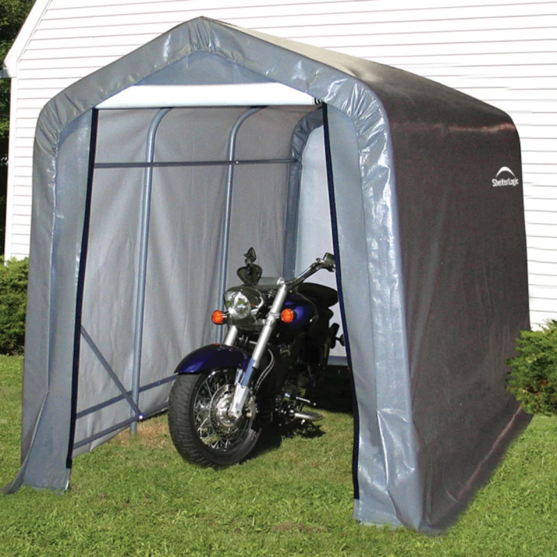 Abri De Jardin Démontable 5,4m² En Acier Et Polyéthylène Gris – Shelter Logic 4 Abri De Jardin Démontable 5,4m² En Acier Et Polyéthylène Gris – Shelter Logic – Image 2