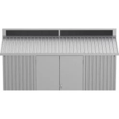Abri De Jardin En Aluminium Gris Avec Puits De Lumière 7,27m² + Kit Fondation - DURAMAX -Nesling Magasin abri de jardin en aluminium gris avec puits de lumiere 727m kit fondation duramax 2