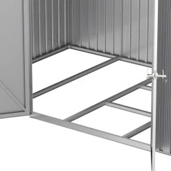Abri De Jardin En Aluminium Gris Avec Puits De Lumière 7,27m² + Kit Fondation - DURAMAX -Nesling Magasin abri de jardin en aluminium gris avec puits de lumiere 727m kit fondation duramax 5