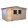 Abri De Jardin En Bois Brut 9,58m² Madriers 28mm - Habrita 2 Abri De Jardin En Bois Brut 9,58m² Madriers 28mm - Habrita -Nesling Magasin abri de jardin en bois brut 958m madriers 28mm habrita