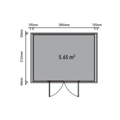 Abri De Jardin En Bois Composite 28mm Anthracite 6,69m² WINSTON Skylight - Woodlife Garden -Nesling Magasin abri de jardin en bois composite 28mm anthracite 669m winston skylight woodlife garden 4