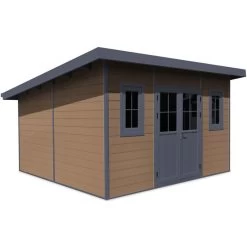 Abri De Jardin En Bois Composite 28mm Aspect Bois 14,90m² PREMIUM Toit Plat - Woodlife Garden 10 Abri De Jardin En Bois Composite 28mm Aspect Bois 14,90m² PREMIUM Toit Plat - Woodlife Garden -Nesling Magasin abri de jardin en bois composite 28mm aspect bois 1490m premium toit plat woodlife garden 2