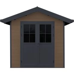 Abri De Jardin En Bois Composite 28mm Aspect Bois 4,77m² PREMIUM - Woodlife Garden -Nesling Magasin abri de jardin en bois composite 28mm aspect bois 477m premium woodlife garden 2