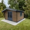 Abri De Jardin En Bois Composite 28mm Aspect Bois Vieilli 9m² Double Porte Alu Et Double Vitrage - Woodlife Garden -Nesling Magasin abri de jardin en bois composite 28mm aspect bois vieilli 9m double porte alu et double vitrage woodlife