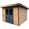 Abri De Jardin En Bois Composite 28mm Aspect Bois Vieilli 9m² PREMIUM Toit Plat - Woodlife Garden 2 Abri De Jardin En Bois Composite 28mm Aspect Bois Vieilli 9m² PREMIUM Toit Plat - Woodlife Garden -Nesling Magasin abri de jardin en bois composite 28mm aspect bois vieilli 9m premium toit plat woodlife garden