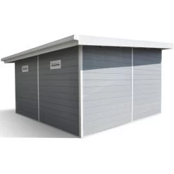 Abri De Jardin En Bois Composite 28mm Gris Clair 14,90m² PREMIUM Toit Plat - Woodlife Garden 12 Abri De Jardin En Bois Composite 28mm Gris Clair 14,90m² PREMIUM Toit Plat - Woodlife Garden -Nesling Magasin abri de jardin en bois composite 28mm gris clair 1490m premium toit plat woodlife garden 4