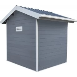 Abri De Jardin En Bois Composite 28mm Gris Clair 4,77m² PREMIUM - Woodlife Garden -Nesling Magasin abri de jardin en bois composite 28mm gris clair 477m premium woodlife garden 4