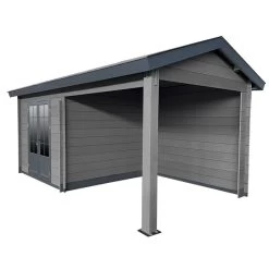 Abri De Jardin En Bois Composite Gris Foncé 9m² + 9m² Terrasse - Woodlife Garden 10 Abri De Jardin En Bois Composite Gris Foncé 9m² + 9m² Terrasse - Woodlife Garden -Nesling Magasin abri de jardin en bois composite gris fonce 9m 9m terrasse woodlife 2
