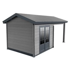 Abri De Jardin En Bois Composite Gris Foncé 9m² + 9m² Terrasse - Woodlife Garden 11 Abri De Jardin En Bois Composite Gris Foncé 9m² + 9m² Terrasse - Woodlife Garden -Nesling Magasin abri de jardin en bois composite gris fonce 9m 9m terrasse woodlife 3