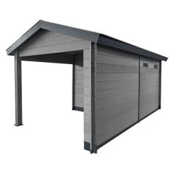 Abri De Jardin En Bois Composite Gris Foncé 9m² + 9m² Terrasse - Woodlife Garden 12 Abri De Jardin En Bois Composite Gris Foncé 9m² + 9m² Terrasse - Woodlife Garden -Nesling Magasin abri de jardin en bois composite gris fonce 9m 9m terrasse woodlife 4