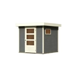 Abri De Jardin En Bois Gris Terre 4,62m² Freiburg 2 - Karibu -Nesling Magasin abri de jardin en bois gris terre 462m freiburg 2 karibu 3