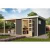 Abri De Jardin En Bois Gris Terre 9,24m² Freiburg 6 Avec Appentis De 2,40 M - Karibu 1 Abri De Jardin En Bois Gris Terre 9,24m² Freiburg 6 Avec Appentis De 2,40 M - Karibu -Nesling Magasin abri de jardin en bois gris terre 924m freiburg 6 avec appentis de 240 m karibu