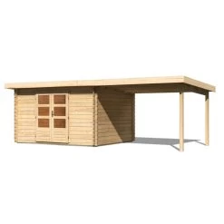 Abri De Jardin En Bois Massif 10,60m² Bastrup 7 Avec Appentis 300cm – Karibu 10 Abri De Jardin En Bois Massif 10,60m² Bastrup 7 Avec Appentis 300cm – Karibu -Nesling Magasin abri de jardin en bois massif 1060m bastrup 7 avec appentis 300cm woodfeeling 2