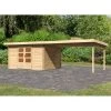 Abri De Jardin En Bois Massif 10,60m² Bastrup 7 Avec Appentis 400cm – Karibu 2 Abri De Jardin En Bois Massif 10,60m² Bastrup 7 Avec Appentis 400cm – Karibu -Nesling Magasin abri de jardin en bois massif 1060m bastrup 7 avec appentis 400cm woodfeeling