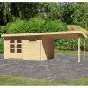 Abri De Jardin En Bois Massif 11,49m² Bastrup 8 Avec Appentis 300cm – Karibu -Nesling Magasin abri de jardin en bois massif 1149m bastrup 8 avec appentis 300cm woodfeeling