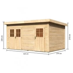 Abri De Jardin En Bois Massif 11,62m² Avec Cloison Intérieure Mattrup – Karibu 10 Abri De Jardin En Bois Massif 11,62m² Avec Cloison Intérieure Mattrup – Karibu -Nesling Magasin abri de jardin en bois massif 1162m avec cloison interieure mattrup woodfeeling 2