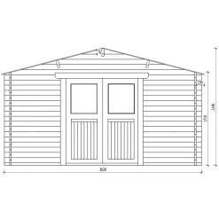 Abri De Jardin En Bois Massif 13m² PRIMO - Madriers 28mm Gardy Shelter 11 Abri De Jardin En Bois Massif 13m² PRIMO - Madriers 28mm Gardy Shelter -Nesling Magasin abri de jardin en bois massif 13m primo madriers 28mm gardy shelter 3