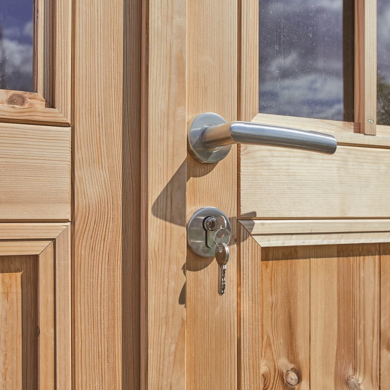 Abri De Jardin En Bois Massif 16m² SHELTY + – Madriers 28mm – Toiture En Acier – Forest Style 4 Abri De Jardin En Bois Massif 16m² SHELTY + – Madriers 28mm – Toiture En Acier – Forest Style – Image 2