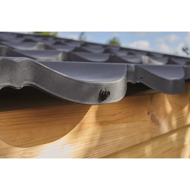 Abri De Jardin En Bois Massif 16m² SHELTY + – Madriers 28mm – Toiture En Acier – Forest Style 5 Abri De Jardin En Bois Massif 16m² SHELTY + – Madriers 28mm – Toiture En Acier – Forest Style – Image 3