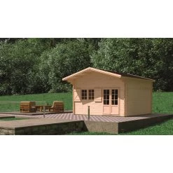 Abri De Jardin En Bois Massif 44mm - 19,2m² Jasmin + Mezzanine 8,68m² – Forest Style -Nesling Magasin abri de jardin en bois massif 192m jasmin mezzanine 868m forest style 4