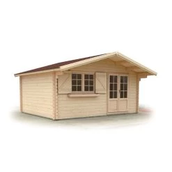 Abri De Jardin En Bois Massif 44mm - 19,82m² Lilac – Forest Style -Nesling Magasin abri de jardin en bois massif 1982m lilac forest style 2