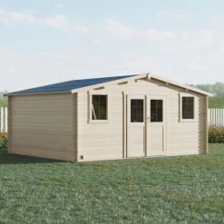 Abri De Jardin En Bois Massif 19,8m² NYASSA – Madriers 28mm – Forest Style -Nesling Magasin abri de jardin en bois massif 198m nyassa madriers 28mm forest style 2